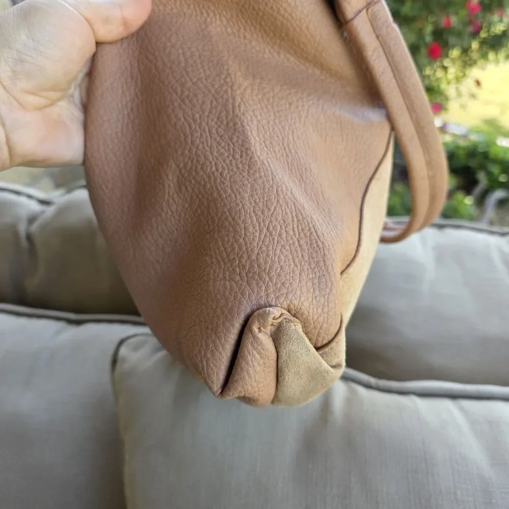 Shiraleah Arden Tote Bag Purse Pebbled Vegan Leather/suede Interior Zip Pocket